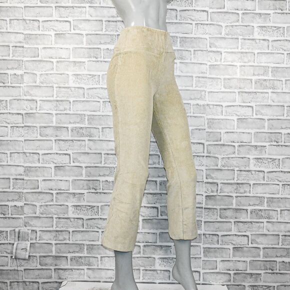 SPRWMN Los Angeles Women's Ankle Flare Corduroy Pants in Beige size Small $275 - Picture 3 of 13